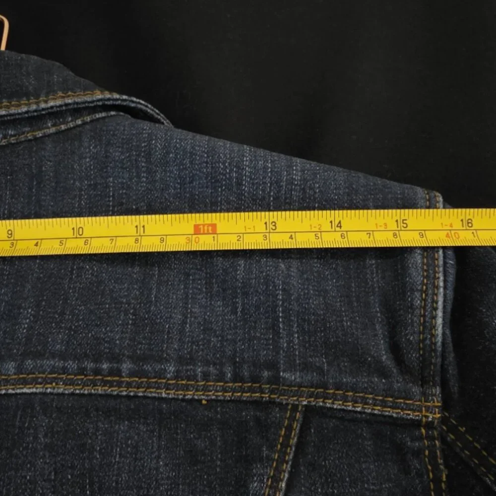 CAbi Jeans Blue Denim Jacket Womens S Style 721 Rodeo Trucker Classic Western - Picture 12 of 12
